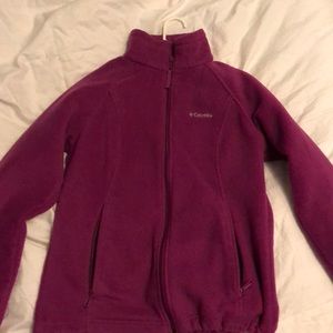 Fleece zip-up sweatshirt